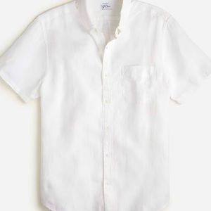 J Crew Short-sleeve Baird McNutt Irish linen shirt size - giftable , never worn